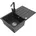 Bruno 1 Becken 76 x 51 x 20 cm Schwarz gesprenkelt