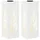 vidaXL Solarleuchte Stahl 2 pcs  weiß