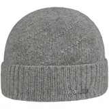 Stetson Mayville Beanie Umschlagmütze Strickmütze Kaschmir Winter grau One Size - Einheitsgröße
