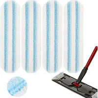 yangyuqi Stück für Vileda H2PrO Bodenwischer Ersatzbezug, Mikrofaser Wischmopp Bezug für alle Hartböden, Maschinenwaschbar (Neu, Verbessert)