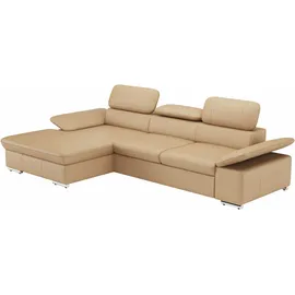 sit&more Ecksofa »Valantine L-Form, B: 286 cm« mit Arm- & Kopfteilverstellung, optional mit Bettfunktion