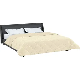vidaXL Winterbettdecke Creme 200 x 200 cm Mikrofaser und Teddy-Fleece