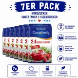Sweet Family Gelierzucker 2:1  perfekt für Marmelade & Fruchtaufstriche 7 x 500g
