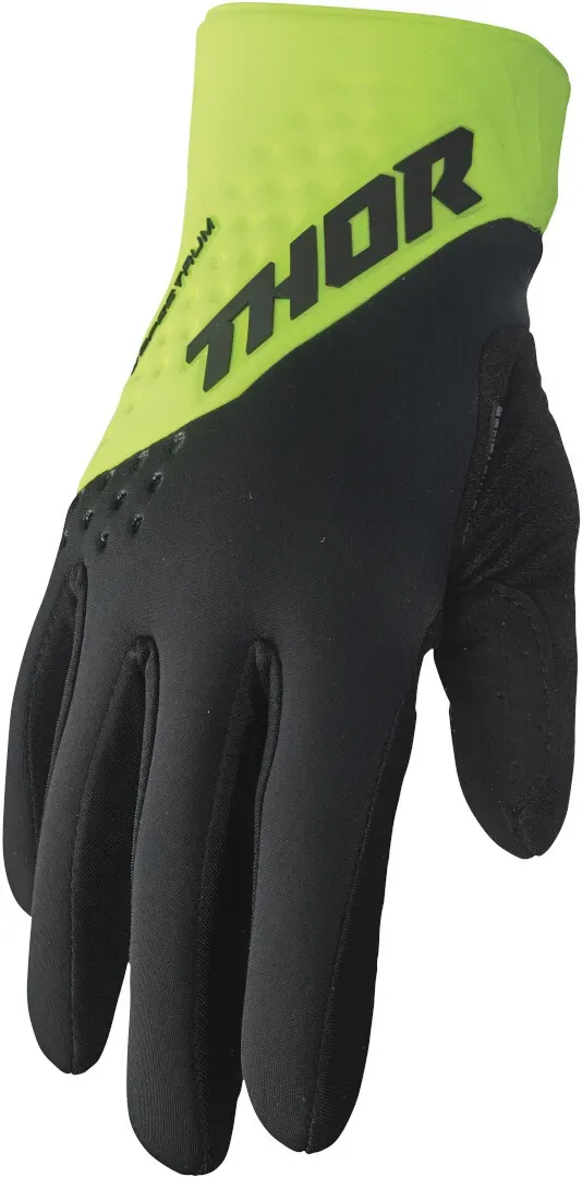 Thor Spectrum Cold Weather Motorcross handschoenen, zwart-groen, XS Voorman