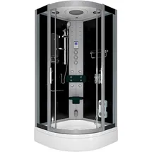 AcquaVapore Dampfdusche Duschtempel Sauna Dusche Duschkabine D46-63T3 100x100 cm ohne 2k Scheiben Versiegelung