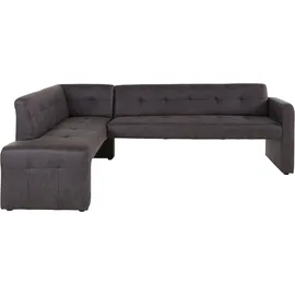 exxpo - sofa fashion Barista 197 x 82 x 265 cm Luxus-Microfaser langer Schenkel rechts elephant