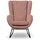 Fun Möbel Sessel Artemis Stoff Kronos 1 x 10 Farben 70 x 80 x 90 cm Rosa mit Kissen