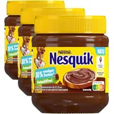 Nestlé Nesquik Brotaufstrich, 30% Weniger Zucker & Palmölfrei, Für die ganze Familie, 3er Pack (1 x 280g)