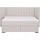 Home Affaire Boxspringbett HOME AFFAIRE "Piazza", beige, B:201cm L:230cm, Strukturstoff-Bezug (100% Polyester);Samtvelours (100% Polyester), Komplettbetten, Boxspringbett, mit Steppung und Kopfteil mit seitlichen Flügeln