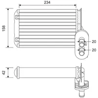 Valeo Wärmetauscher, Innenraumheizung 812030