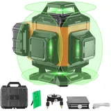 Vevor Kreuzlinienlaser 30m Lasernivellier Selbstnivellierend Linienlaser 520nm±10nm Laserwellenlänge Baulaser ±0,28cm bei 10m Kreuzlaser ±3° Staub- & Wasserdicht inkl. Lithiumbatterie Typ-C-Leitung