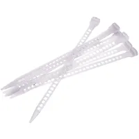 Videx Videx-Befestigungsschlaufen Kunststoff PU für Sichtschutzmatten, PU, Transparent, 25 Stück