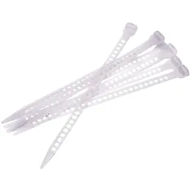 Videx Videx-Befestigungsschlaufen Kunststoff PU für Sichtschutzmatten, PU, Transparent, 25 Stück