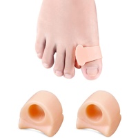 Tadipri 2 Stück Transparente Gel Zehentrenner - Hammerzehen Korrektoren - Groß Toe Spacer Für Hallux Valgus Korrektur Schmerzlinderung(Aprikose)