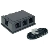 S/CONN maximum connectivity ISDN-Verteilerbox 6-fach incl. Kabel 8/4 3m