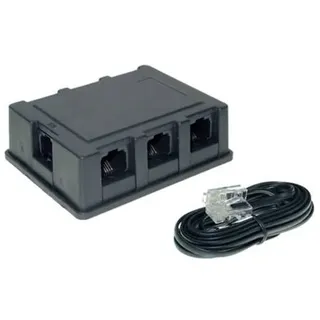 S/CONN maximum connectivity ISDN-Verteilerbox 6-fach incl. Kabel 8/4 3m