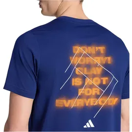 adidas Clay Graphic Kurzarm-t-shirt - dark blue M