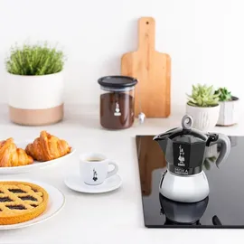 Bialetti Moka Induction 6 Tassen schwarz/silber