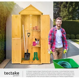Tectake Geräteschrank 0,81 x 0,60 m Braun