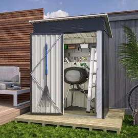 Laiham Geräteschuppen 1 x 1 m Schwarz