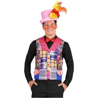 Thetru Flickenweste Clown - Kostüm Zubehör für Fasching (L)