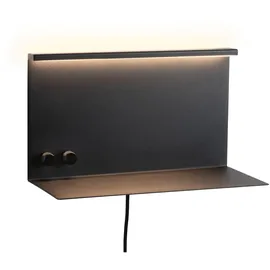 Paulmann LED Wandleuchte Jarina USB C 3000K 540lm 200lm 230V 4,5 / 1x1,6W dimmbar Schwarz