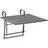 Greemotion Balkonhängetisch 70 x 88 x 47-79 cm Grau