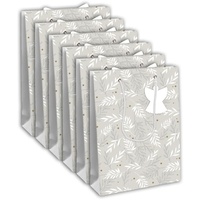 Clairefontaine 6x Geschenktasche 26,5x14x33cm, Weihnachten Natur, 1 Pack