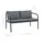 vidaXL Gartensofa grau 44699