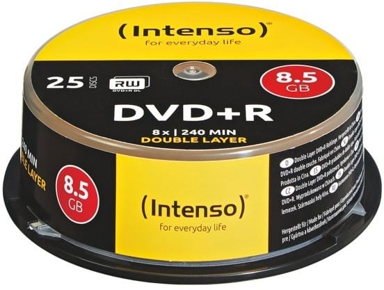 Preisvergleich Produktbild Doublelayer-DVD-Rohlinge »DVD+R DL« silber, Intenso