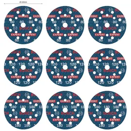 Bosch EXPERT O780 Schleifpapier Set 125 mm 9-tlg.