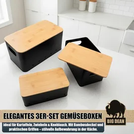 homhut Kartoffel Aufbewahrungsbox 3er Set