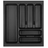 SO-Tech orga-box I Besteckeinsatz 419 x 473 lavagrau mit Perlstruktur für Tandembox Antaro/Intivo u. ModernBox im 50er Schrank Schubladeneinsatz