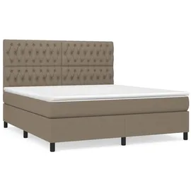 vidaXL Boxspringbett 180 x 200 cm Taupe