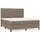 vidaXL Boxspringbett 180 x 200 cm Taupe