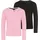 H.I.S. Langarmshirt H.I.S "2er Pack Shirts 1x uni + 1x geringelt, für Mädchen", Mädchen, Gr.