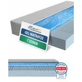AM Qualitätsmatratzen 7-Zonen Gelschaummatratze 100 x 200 cm H2