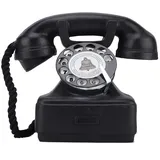 Antike Telefon Prop Retro Rotary Corded Old Fashion Festnetz Telefon Home Desk Dekor Vintage Festnetz Telefon Home Ornament Foto Requisiten Prop Rotary Corded Old Fashion für Cafe Bar Figur Wi