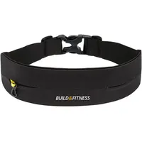 Build & Fitness Laufband - Bauchtasche mit Verstellbarer Taillenweite, Schlüsselclip - Passt für Alle Telefone, Schlüssel, Karten - Bauchtasche Damen und Herren - Laufen, Walken, Fitnessstudio, Sport