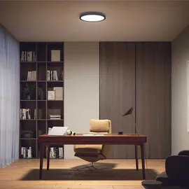 Philips Hue White Ambiance Aurelle Deckenleuchte sw + Dimmschalter • rund