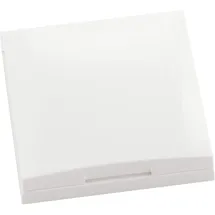 Berker Rahmen mit Klappdeckel polarweiß glänzend