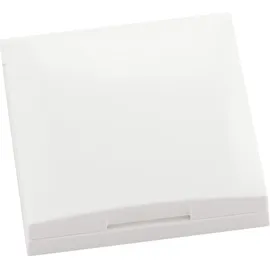 Berker Rahmen mit Klappdeckel polarweiß glänzend