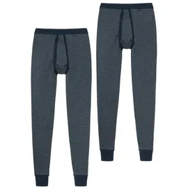 SCHIESSER Feinripp Lange Unterhose dunkelblau M 2er Pack