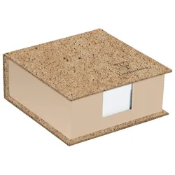 Clairefontaine 4x Kollektion Jeans & Cocoa, Memoblock 11x11x5cm, 320 Blatt blanko, Kakao - Kakao 83530C