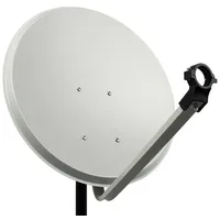 PremiumX PXA80 Satellitenschüssel 80cm Aluminium Hellgrau Satelliten-Antenne SAT Offset Spiegel