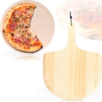 Pizzastein ∅33cm rund inklusive Pizzaschieber für knusprigen Pizza - Boden und saftigen Belag