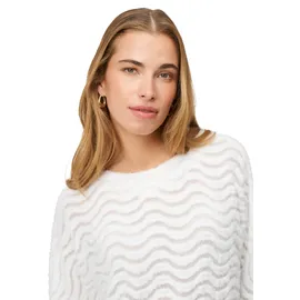 Zero Sweatshirt Wellenmuster Eggnog 36