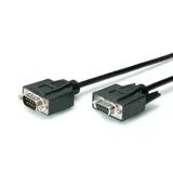 Value Seriell Anschlusskabel [1x D-SUB-Stecker 9pol. - 1x D-SUB-Buchse 9pol.] 1.00 m Schwarz