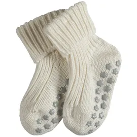 Falke Haussocken Cotton Catspads mit rutschhemmendem Noppendruck, Größe 62-68 - Weiß off-white 2040,