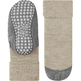 Falke Cosyshoe Minis K Hp Wolle rutschhemmende Noppen 1 Paar, Beige Sand Melange 4651, 25-26
